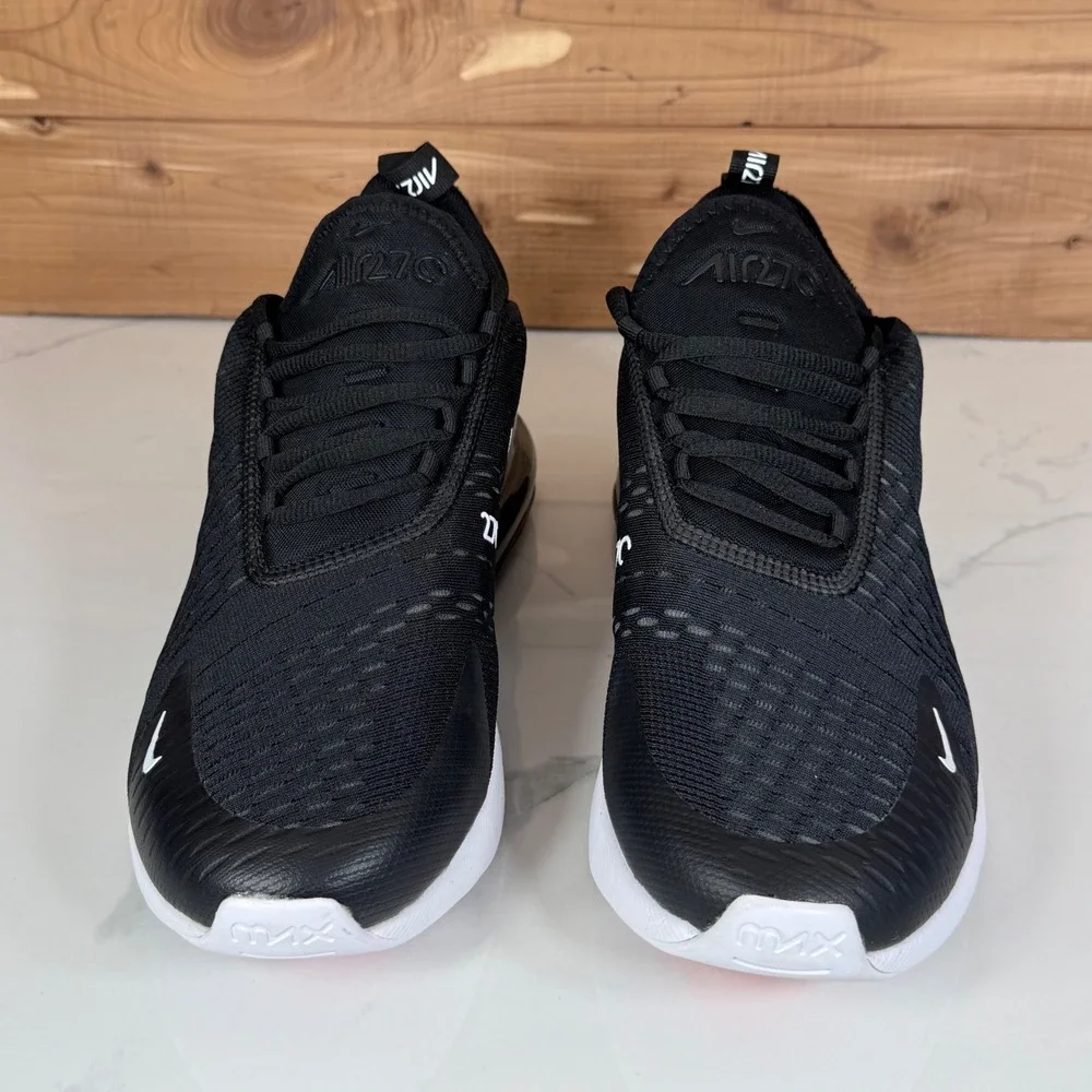 Nike Air Max 270 Black Anthracite White Mens Running Shoes AH8050-002 Size 10